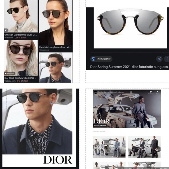 UNISEX DIOR FUTURISTIC HAVANA MIRROR SUNGLASSES 🔥 - Picture 2 of 11